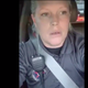 Kop Karen Krying in her Kar